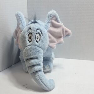 Kohl's Soft Blue Elephant Plush with Pink Ears